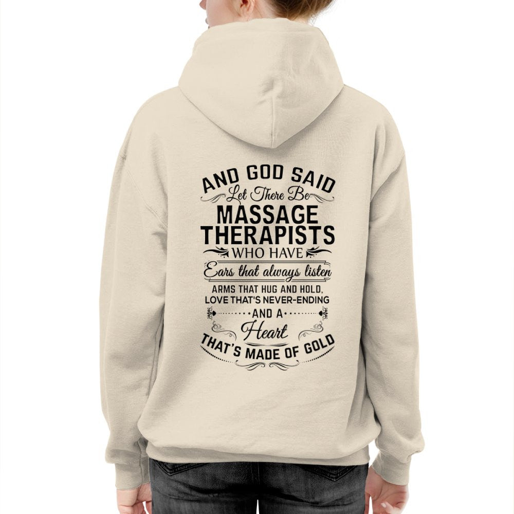 And God Said Let There Be Massage Therapists - Apparel T-Shirt, Hoodie & More - grunx260804-0168
