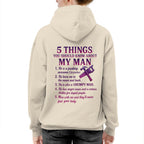 5 Things About My Carpenter Man Apparel - Funny Relationship T-Shirt, Hoodie & More - grunx260804-0001