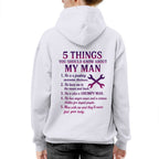 5 Things About My Mechanic Man Apparel - Funny Relationship T-Shirt, Hoodie & More - grunx260804-0012