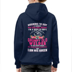 Assuming I'm Just A Woman - Grumpy Welder Wife Quote T-Shirt Hoodie & More - grunx260804-0212