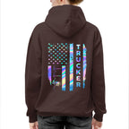American Flag Holographic - Trucker Pride T-Shirt Hoodie & More - grunx260804-0151