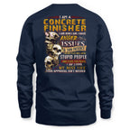 Anger Issues Concrete Finisher Apparel - Skull Attitude Tee Hoodie & More - grunx260804-0171