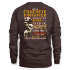 Anger Issues Concrete Finisher Apparel - Skull Attitude Tee Hoodie & More - grunx260804-0171