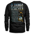 5 Things List - Bold Funny Teacher Statement T-Shirt, Hoodie & More - grunx260804-0058