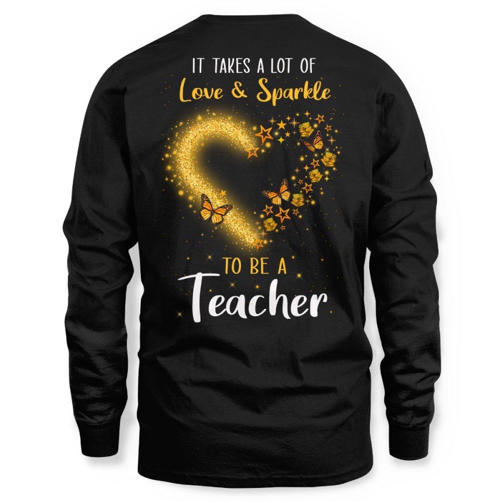 Love And Sparkle - Glitter Heart Teacher Quote T-Shirt, Hoodie & More - grunx260804-0170