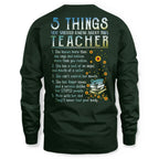 5 Things List - Bold Funny Teacher Statement T-Shirt, Hoodie & More - grunx260804-0058