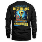 Always Be Nice Electrician Apparel - Funny Skeleton T-Shirt Hoodie & More - grunx260804-0097