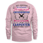 Awesome Carpenter's Lady-T-Shirt-#M110225HILLA5BCARPZ6