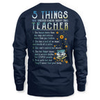 5 Things List - Bold Funny Teacher Statement T-Shirt, Hoodie & More - grunx260804-0058