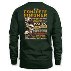 Anger Issues Concrete Finisher Apparel - Skull Attitude Tee Hoodie & More - grunx260804-0171