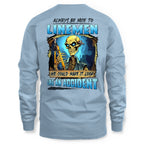 Always Be Nice Linemen Apparel - Funny Skull T-Shirt, Hoodie & More - grunx260804-0100