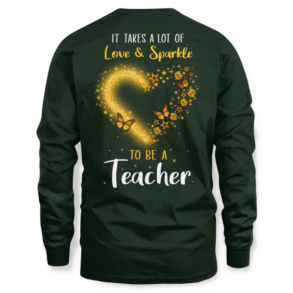 Love And Sparkle - Glitter Heart Teacher Quote T-Shirt, Hoodie & More - grunx260804-0170