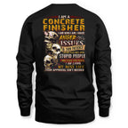 Anger Issues Concrete Finisher Apparel - Skull Attitude Tee Hoodie & More - grunx260804-0171