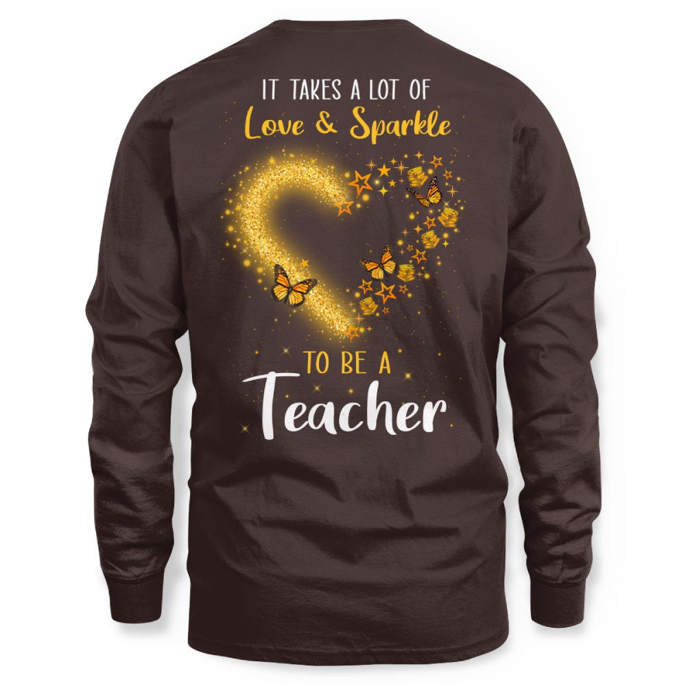 Love And Sparkle - Glitter Heart Teacher Quote T-Shirt, Hoodie & More - grunx260804-0170