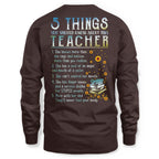 5 Things List - Bold Funny Teacher Statement T-Shirt, Hoodie & More - grunx260804-0058
