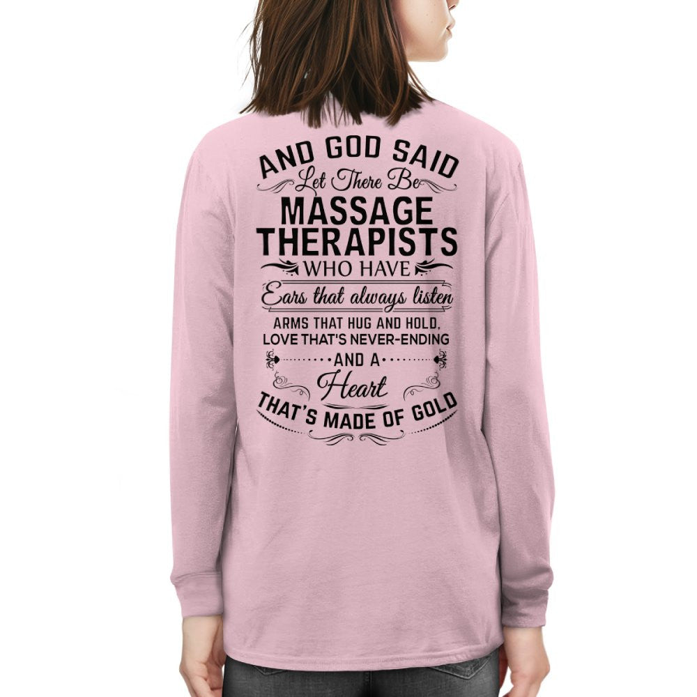 And God Said Let There Be Massage Therapists - Apparel T-Shirt, Hoodie & More - grunx260804-0168