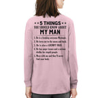 5 Things About My Mechanic Man Apparel - Funny Love Quote T-Shirt, Hoodie & More - grunx260804-0011
