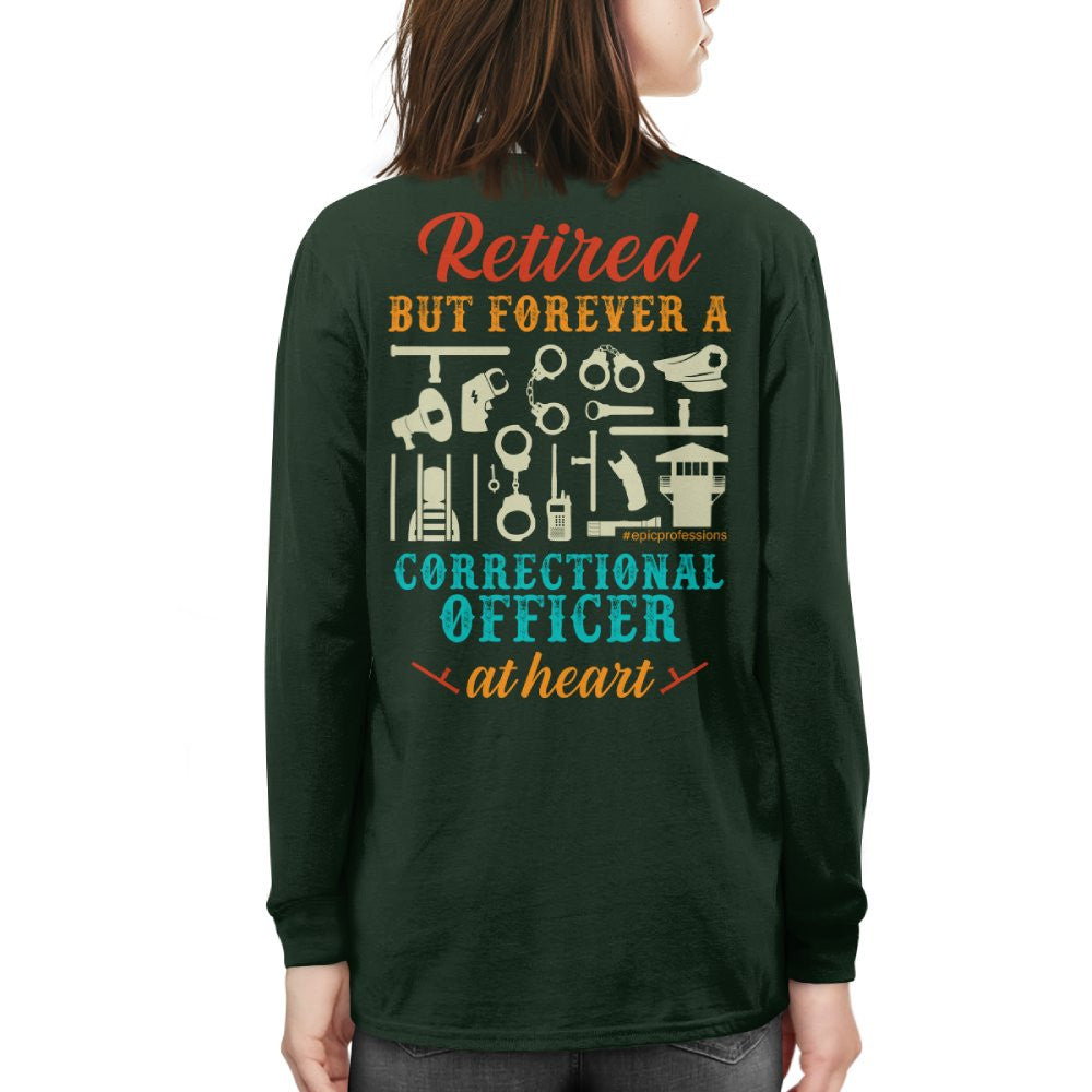 Forever A CO - Retired Correctional Officer Heart T-Shirt, Hoodie & More - grunx260804-0228