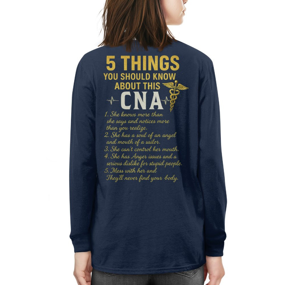 5 Things You Should Know About This CNA - Funny Quote T-Shirt, Hoodie & More - grunx260804-0039