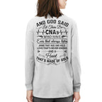 And God Said CNAs Made Of Gold - CNA Appreciation T-Shirt, Hoodie & More - grunx260804-0165
