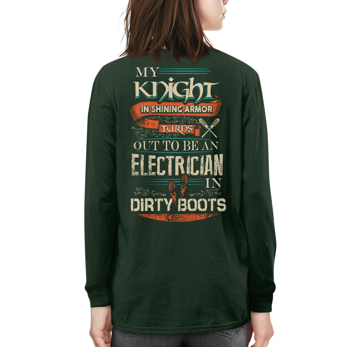 Awesome Electrician's lady-Hoodie - grunx260804-0066