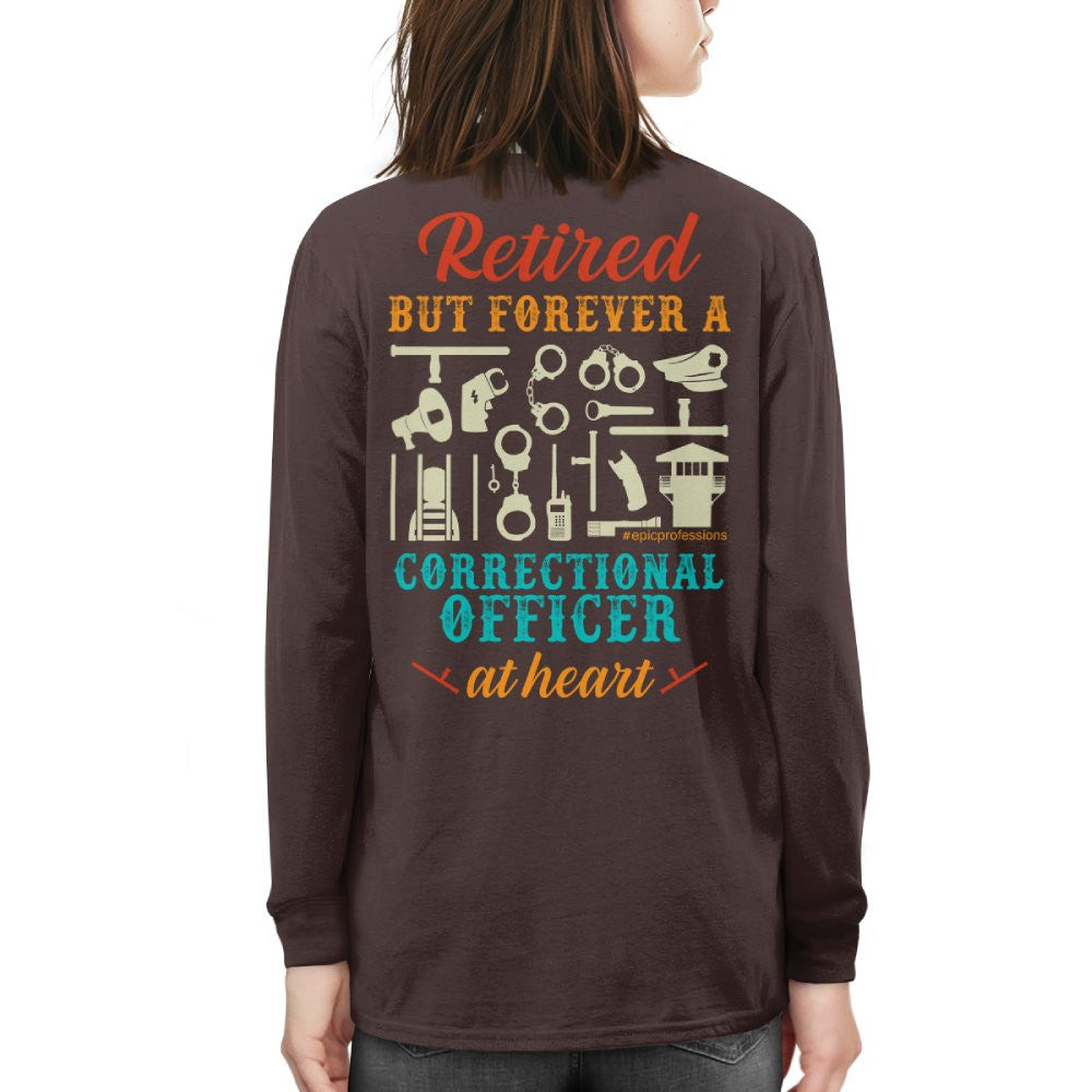 Forever A CO - Retired Correctional Officer Heart T-Shirt, Hoodie & More - grunx260804-0228