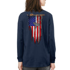 American Flag Caduceus Nurse Apparel - Patriotic T-Shirt Hoodie & More - grunx260804-0142
