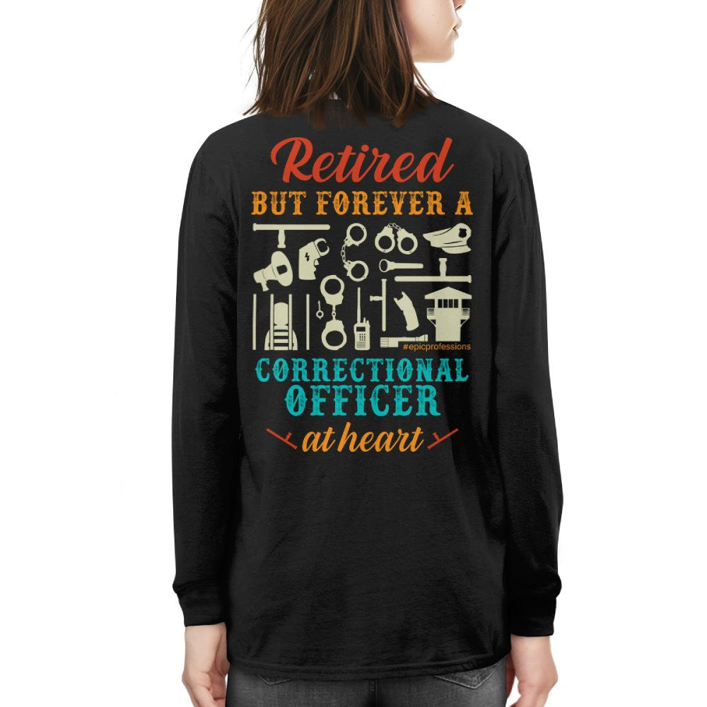 Forever A CO - Retired Correctional Officer Heart T-Shirt, Hoodie & More - grunx260804-0228
