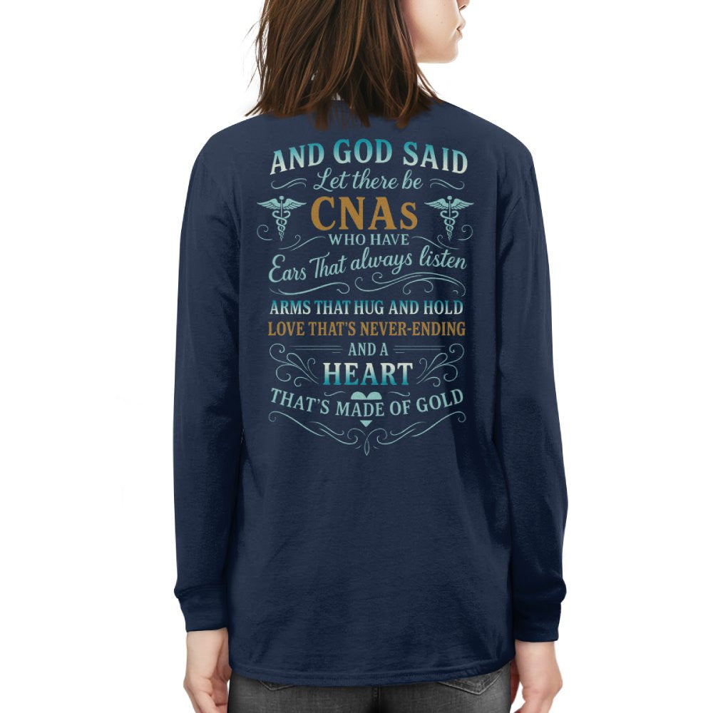 And God Said CNAs Heart Made of Gold T-Shirt, Hoodie & More - grunx260804-0164