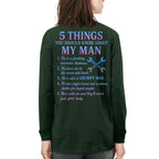 5 Things About My Man - Funny Mechanic T-Shirt, Hoodie & More - grunx260804-0004