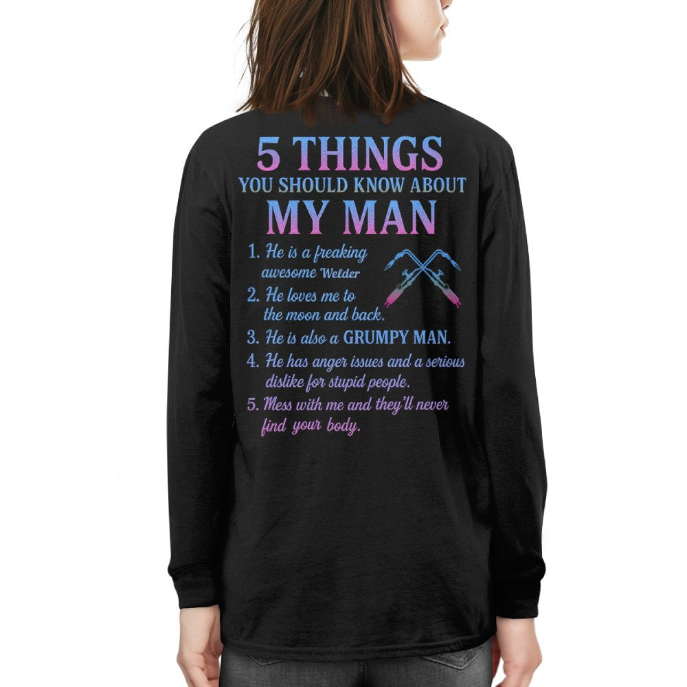 5 Things You Should Know - Welder Quote T-Shirt Hoodie & More - grunx260804-0052