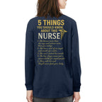 5 Things You Should Know About This Nurse - Funny Quote T-Shirt, Hoodie & More - grunx260804-0040