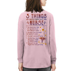 5 Things Nurse Warning Apparel - Funny Quote T-Shirt, Hoodie & More - grunx260804-0020