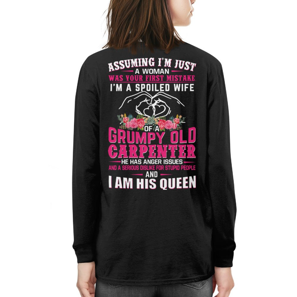 Assuming I'm Just A Woman - Carpenter Wife Pride T-Shirt, Hoodie & More - grunx260804-0205