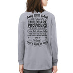 And God Said Childcare Providers Made Of Gold - Appreciation T-Shirt, Hoodie & More - grunx260804-0163