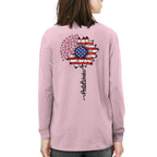 American Flag Flower Postal Worker Apparel - Patriotic T-Shirt, Hoodie & More - grunx260804-0149
