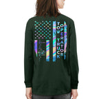 American Flag Holographic - Tow Truck Operator Pride T-Shirt Hoodie & More - grunx260804-0150