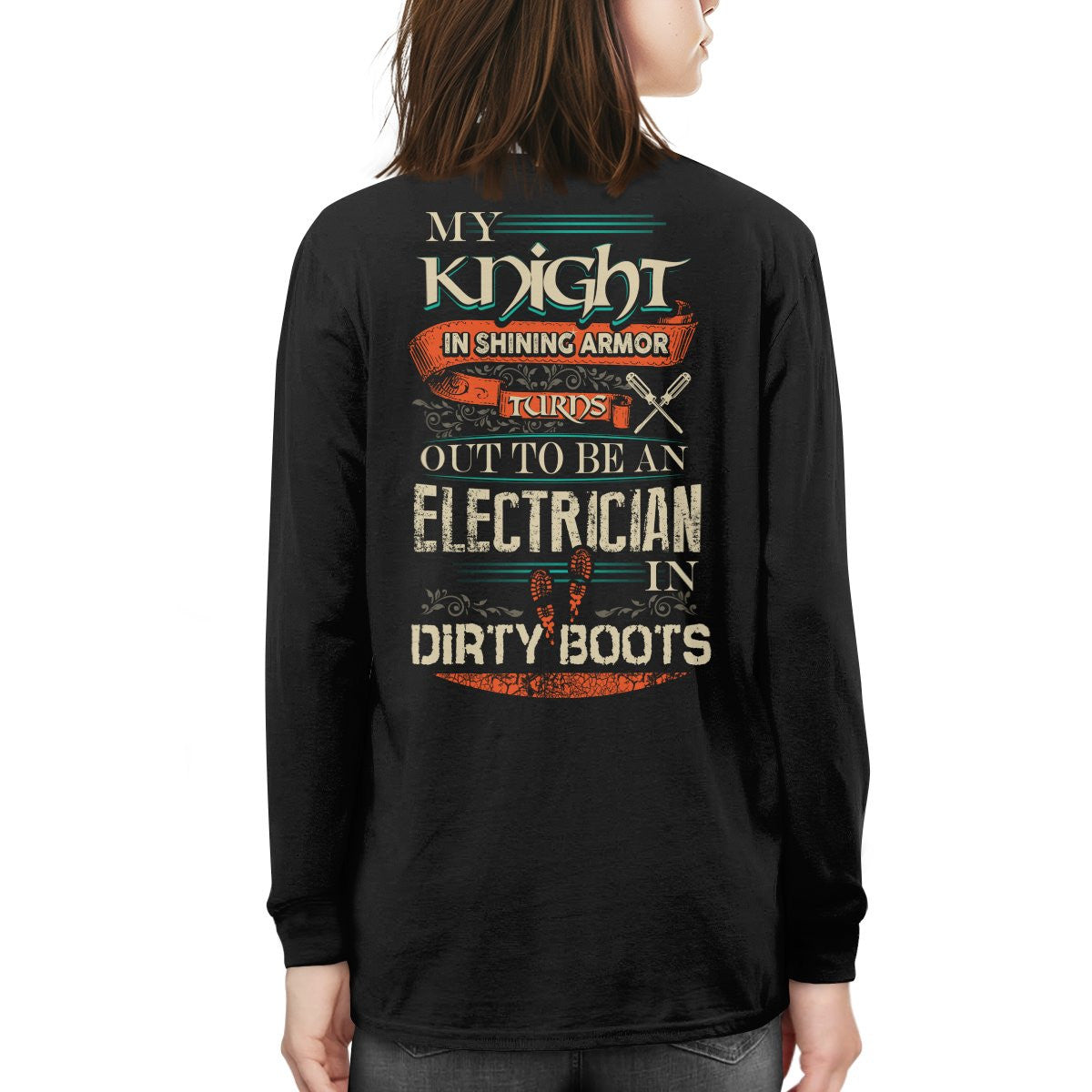 Awesome Electrician's lady-Hoodie - grunx260804-0066