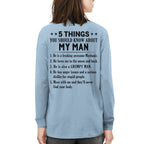 5 Things About My Mechanic Man Apparel - Funny Love Quote T-Shirt, Hoodie & More - grunx260804-0011