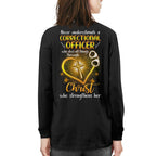 Faith & Strength - Correctional Officer Christ Quote T-Shirt, Hoodie & More - grunx260804-0094