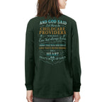 And God Said Childcare Providers Heart Made of Gold T-Shirt, Hoodie & More - grunx260804-0162