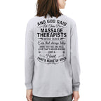 And God Said Let There Be Massage Therapists - Apparel T-Shirt, Hoodie & More - grunx260804-0168