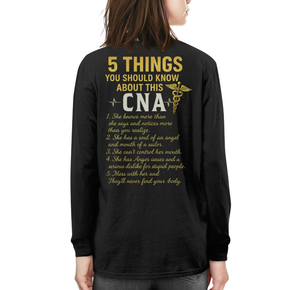 5 Things You Should Know About This CNA - Funny Quote T-Shirt, Hoodie & More - grunx260804-0039