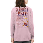 5 Things EMT Warning Apparel - Funny List T-Shirt, Hoodie & More - grunx260804-0019