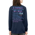 5 Things You Should Know About My Man - HVAC Tech Funny T-Shirt Hoodie & More - grunx260804-0030