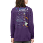 Chef 5 Things You Should Know Apparel - Funny Chef Quote T-Shirt, Hoodie & More - grunx260804-0055