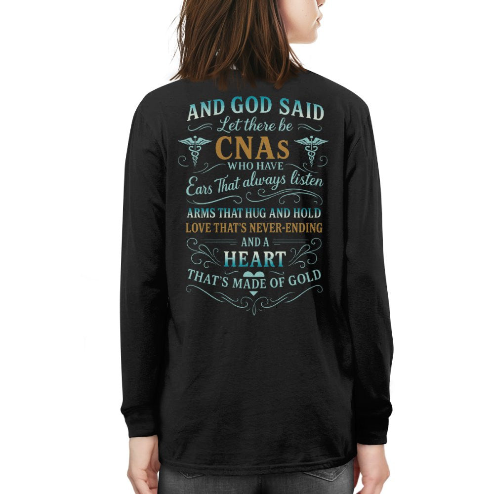 And God Said CNAs Heart Made of Gold T-Shirt, Hoodie & More - grunx260804-0164