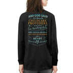 And God Said Childcare Providers Heart Made of Gold T-Shirt, Hoodie & More - grunx260804-0162