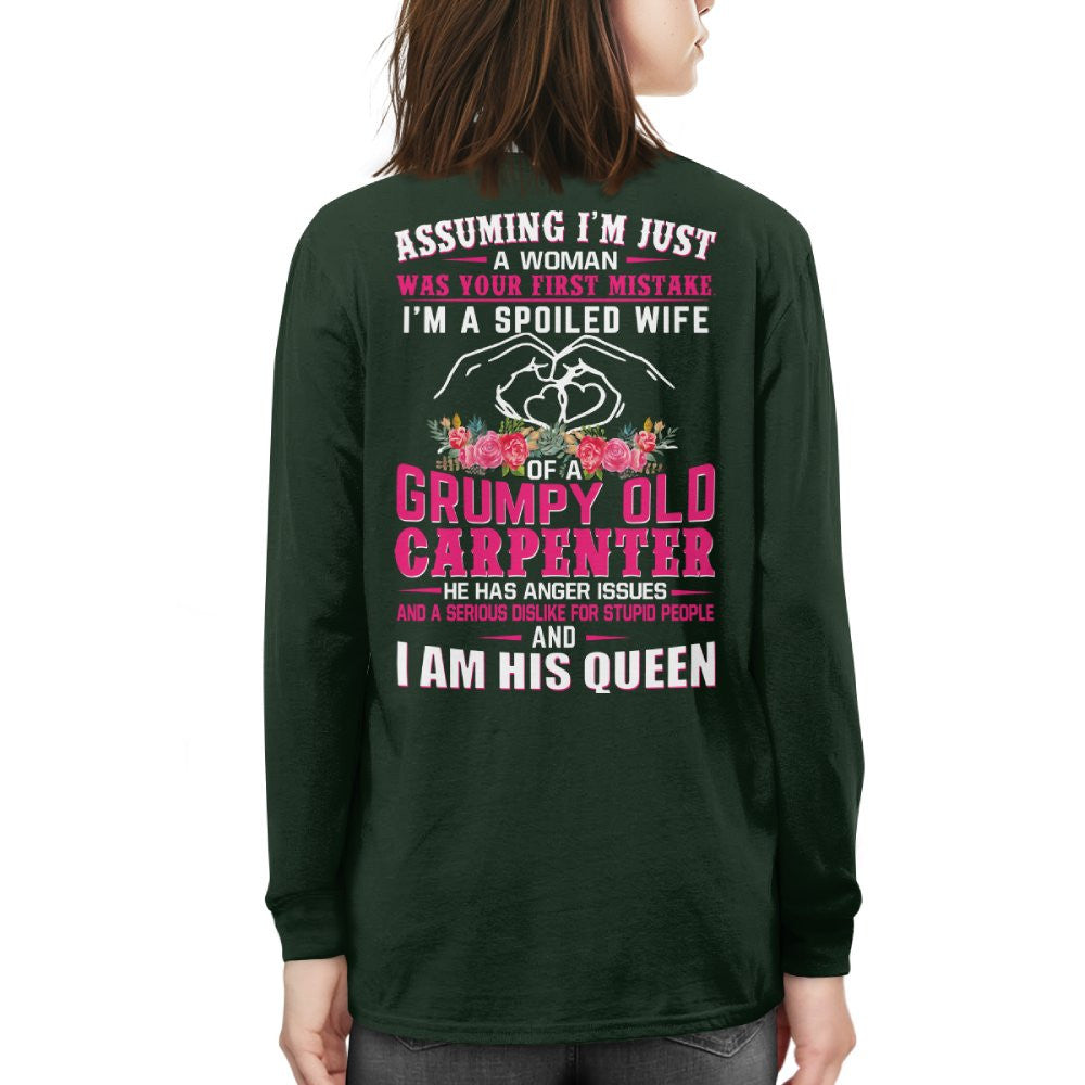 Assuming I'm Just A Woman - Carpenter Wife Pride T-Shirt, Hoodie & More - grunx260804-0205