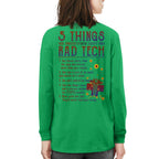 Rad Tech Warning - 5 Things You Should Know Funny T-Shirt, Hoodie & More - grunx260804-0059